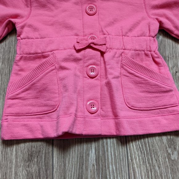 [KIDS 2/$30] NWT Baby Girl (12-18M) - OLD NAVY Cinched Waist Button up Hoodie - Picture 4 of 9